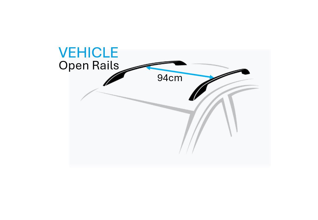 Roof Rack - NORDRIVE SILENZIO CX - OPEN RAIL (94cm)