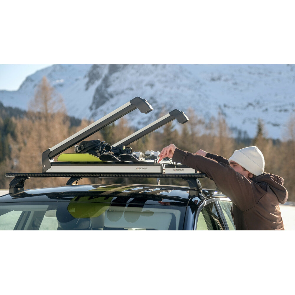 Roof Rack - NORDRIVE SILENZIO - OPEN RAIL (L - 128cm)