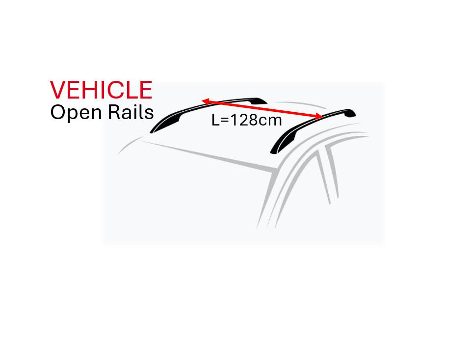 Roof Rack - NORDRIVE SILENZIO - OPEN RAIL (L - 128cm)